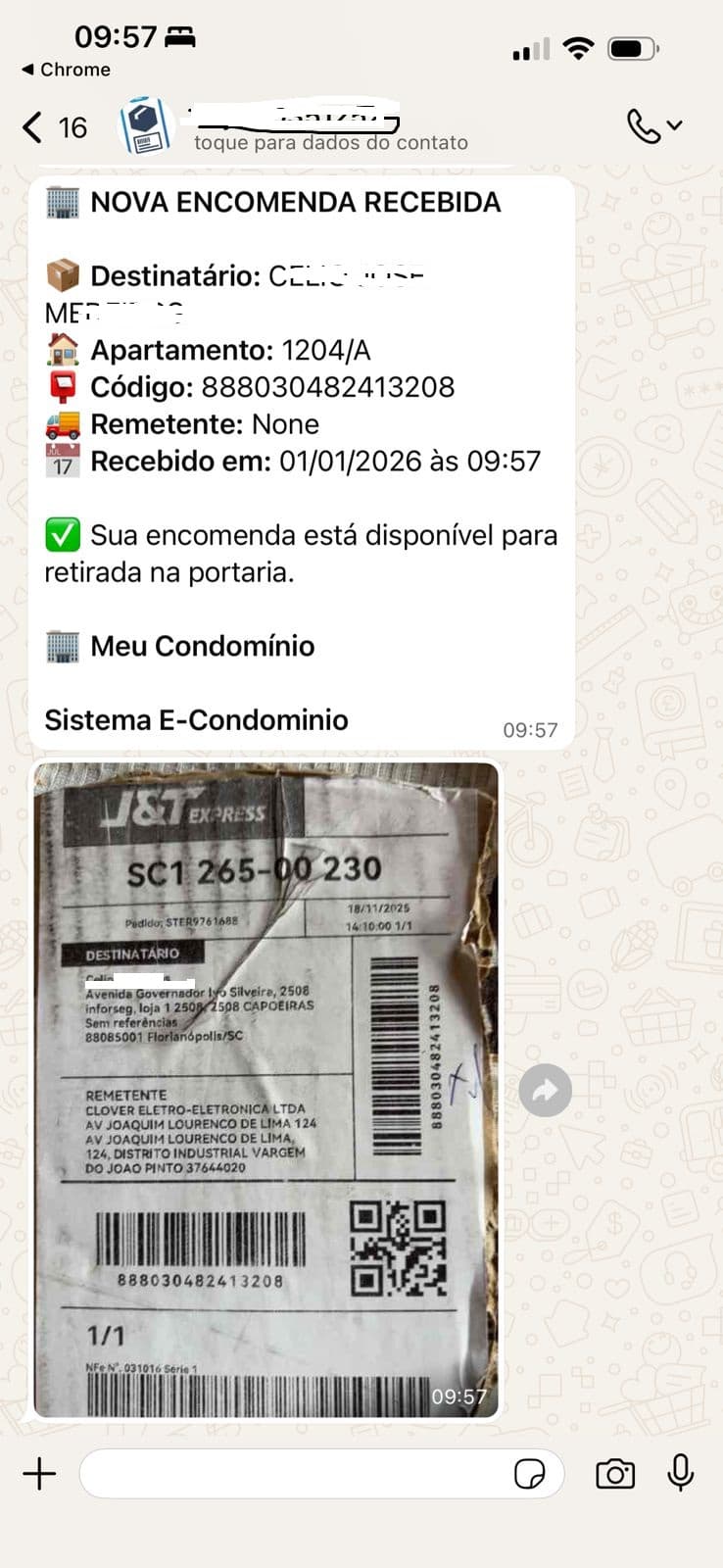 e-Condomínio — Gestão de Encomendas em Curitiba/PR